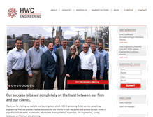 Tablet Screenshot of hwcengineering.com